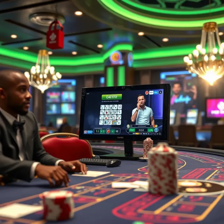 Secure online baccarat game with real dealers and interactive chat feature on screen