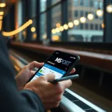 User navigating the MSPORT withdrawal section on a mobile device