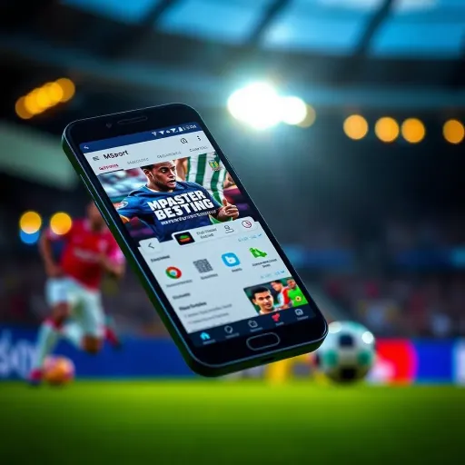MSport Mobile Lite app interface showing sports betting options on a mobile device