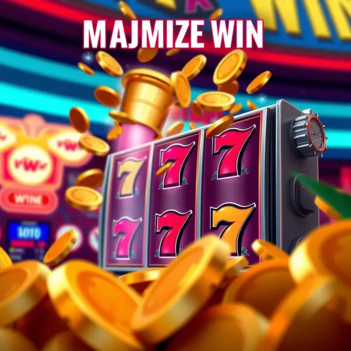 Graphic illustration of maximizing win potential with rising coins and jackpot symbols on Sweet Bonanza