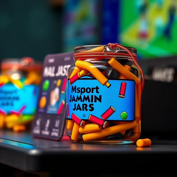 Close-up view of the Msport Jammin Jars showing its vibrant design and user-friendly interface