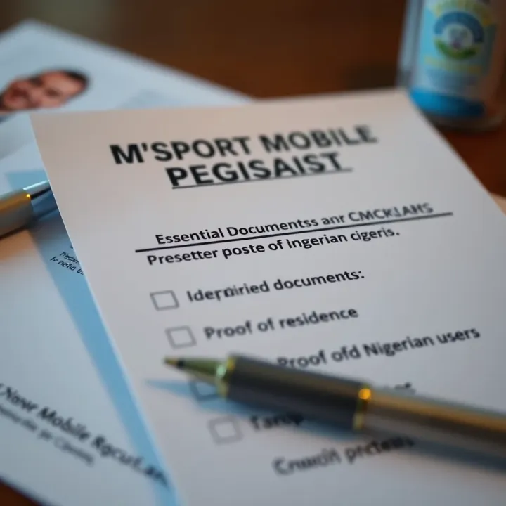 Checklist showing required documents like identification card and proof of residence for Nigerian users