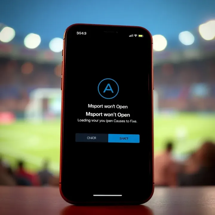 Illustration of a smartphone with an error message indicating app loading failure