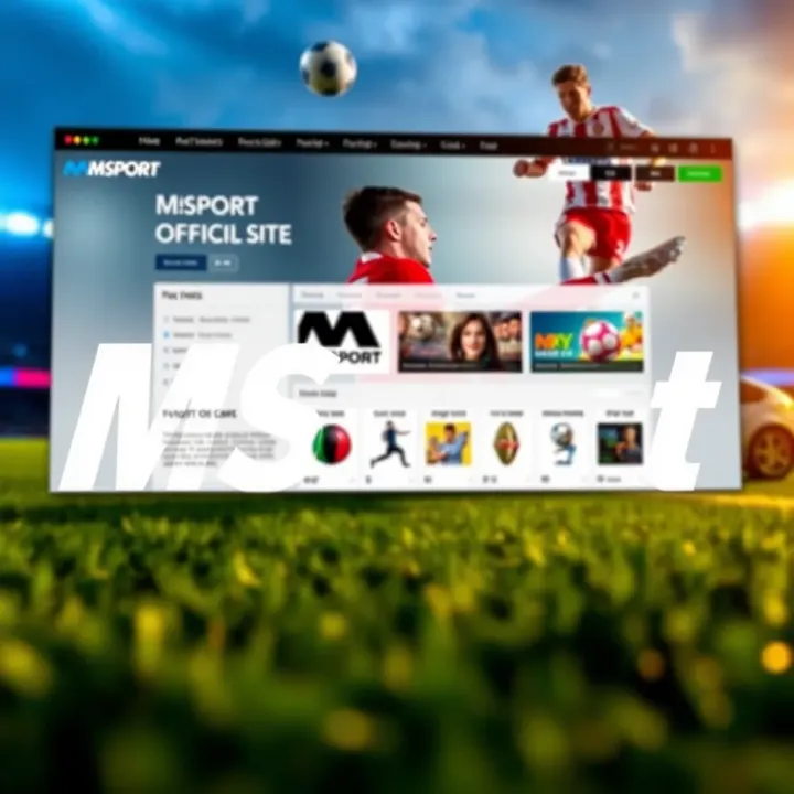 Screenshot of MSport official website homepage showcasing sports betting options