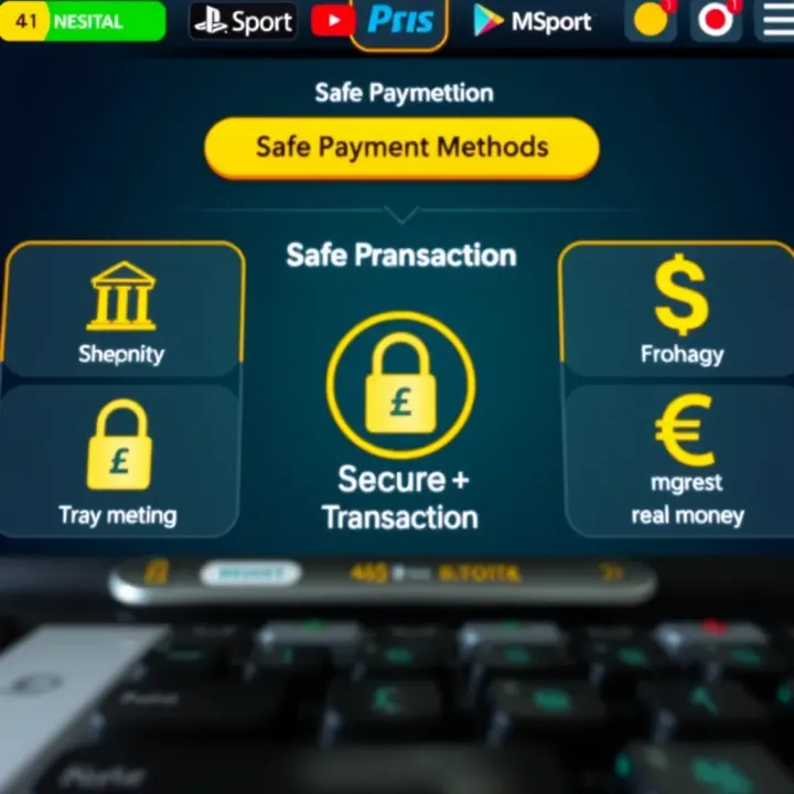Secure transaction icons and Nigerian currency symbols representing safe real money exchanges