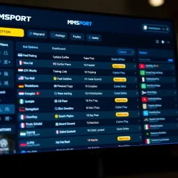 Dashboard showing betting options on Msport platform in Nigeria